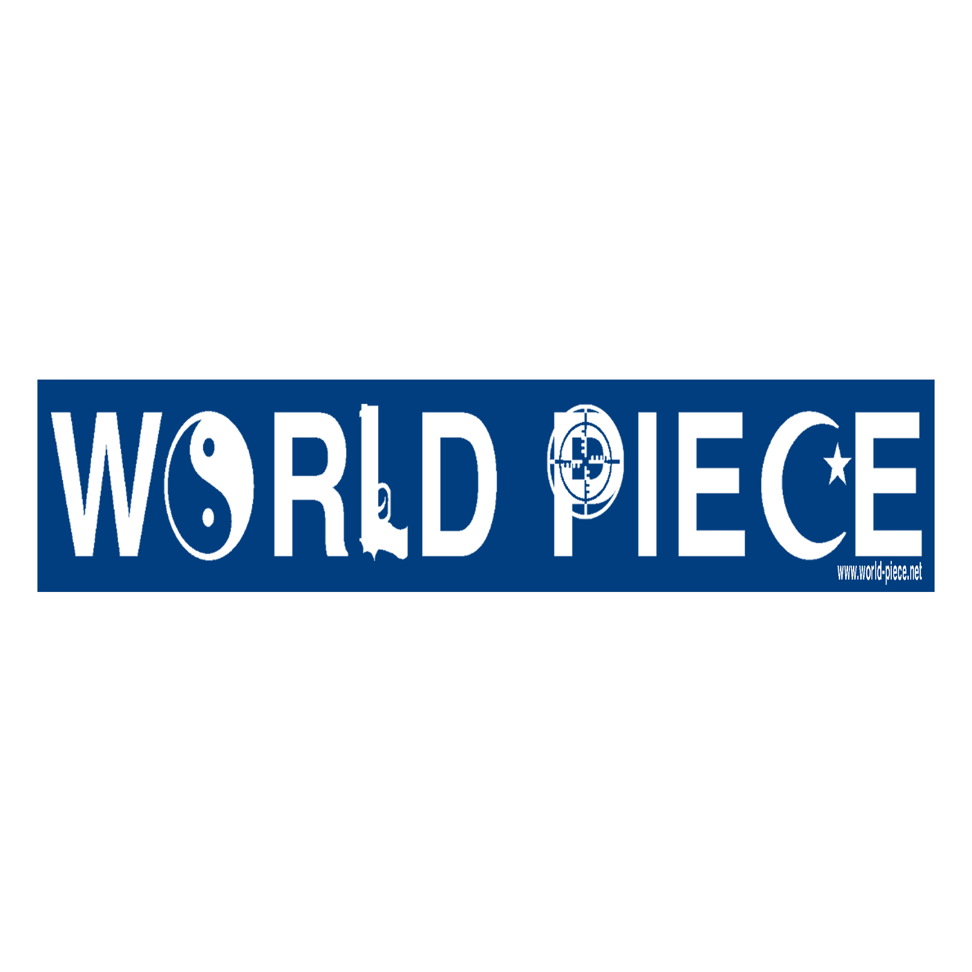 World Piece Bumper Sticker